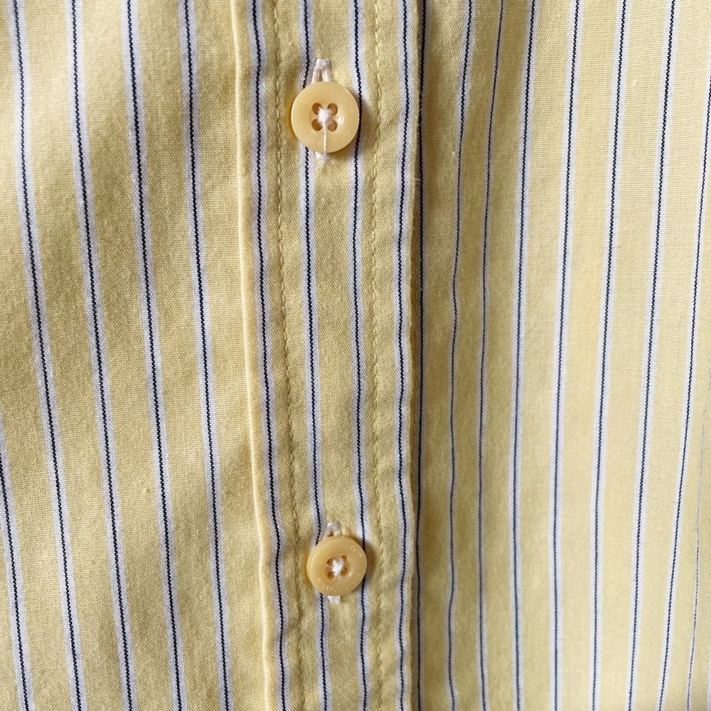 Basic Editions Yellow Button Down Shirt Size XXL - Picture 4 of 14